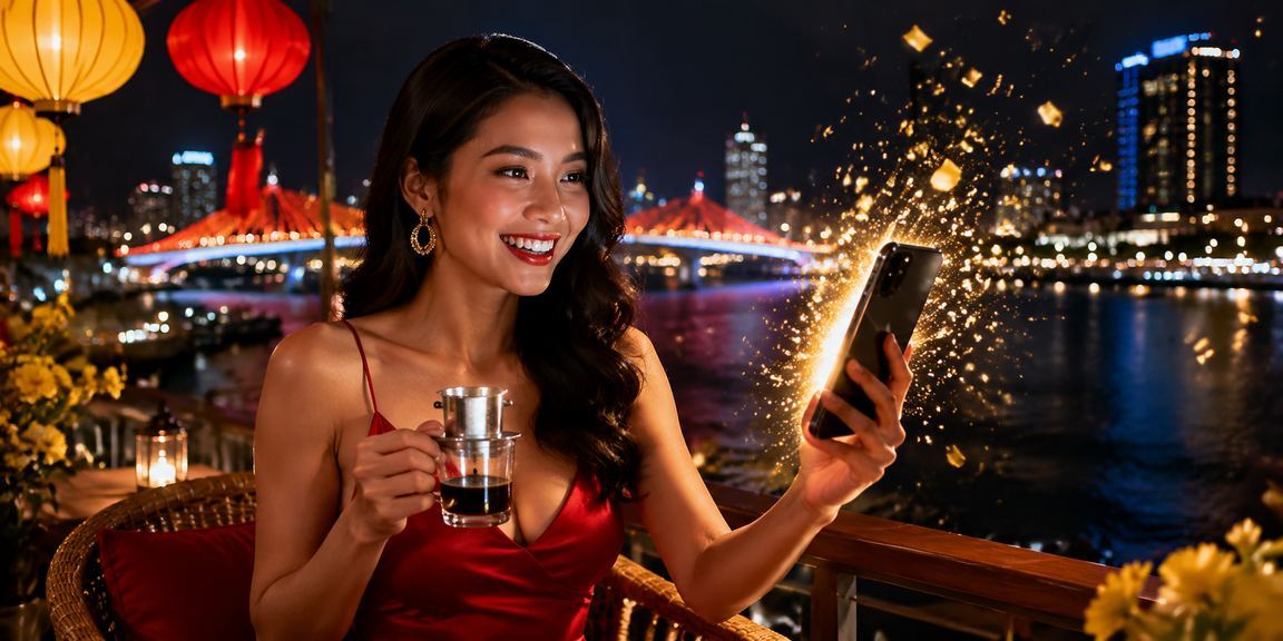 Điện thoại hiển thị màn hình ứng dụng cá cược 735i tại Đà Nẵng, Việt Nam