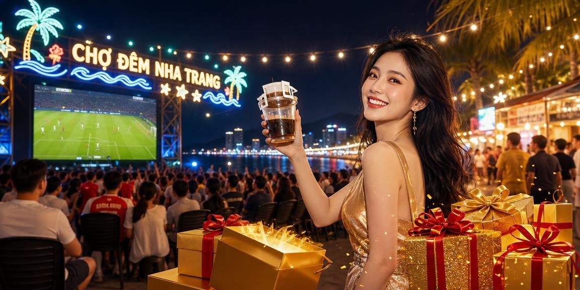 Khung cảnh giải trí casino và cà phê tại Nha Trang, người dùng xem tỷ lệ cược